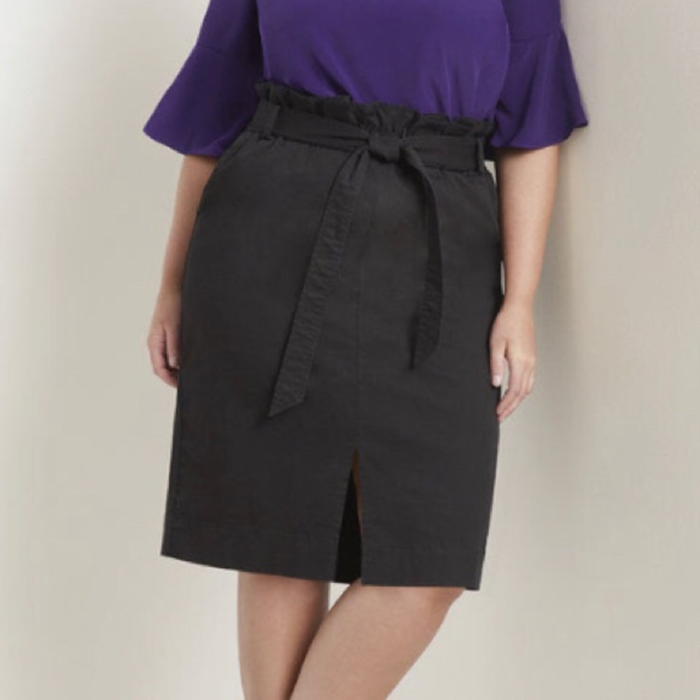 Paperbag Waist Pencil Skirt